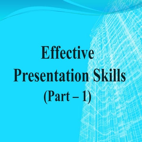Presentation skills