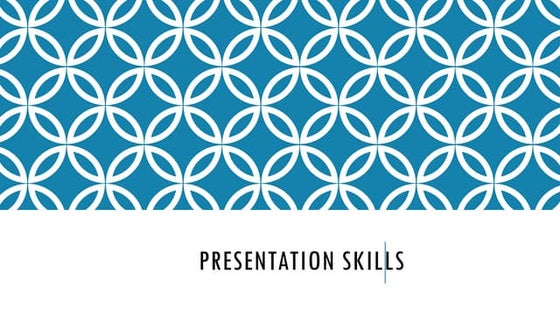 Presentation Skills Pptx Ppt