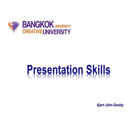 Presentation skills format