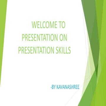 How to give a good presentation | PPTX
