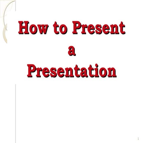 Presentation skills 