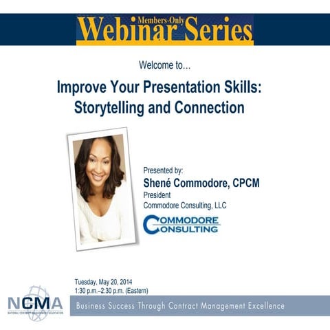 Improve Your Presentation Skills: Storytelling and Connection