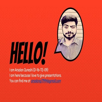 Presentation Skills By Arsalan Qureshi