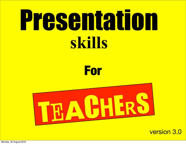 Presentation Skills for Teachers  v...
