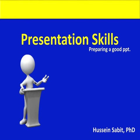 Presentation skills III