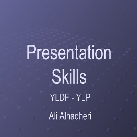 Presentation skills