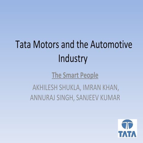 Management information system in tata motors | PPTX