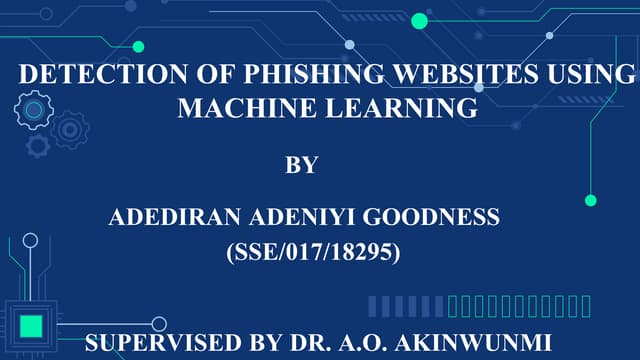 Phishing Url Detection Presentation 1 Pptx