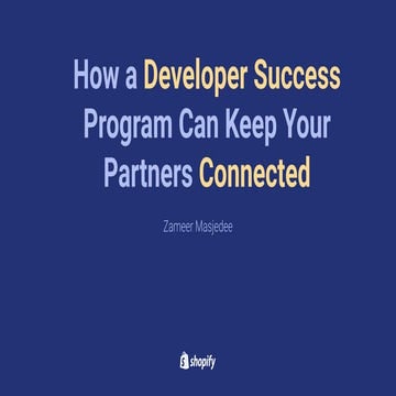apidays LIVE JAKARTA - How a Developer Success program can keep your partners...