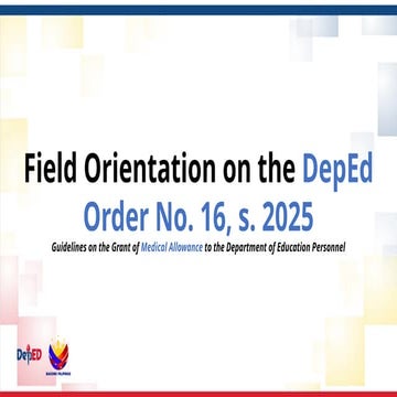 [Presentation Slides] Field Orientation Medical_Allowance_PPT_new.pptx