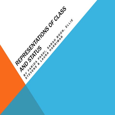 Representation Of Class & Status