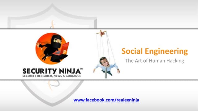 Presentation of Social Engineering - The Art of Human Hacking