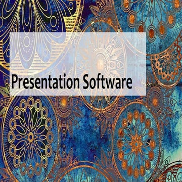 Presentation Software | PPT