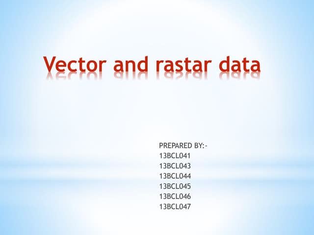 ppt spatial data