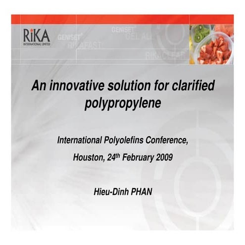 RiKA Presentation @ SPE Houston - February 2009
