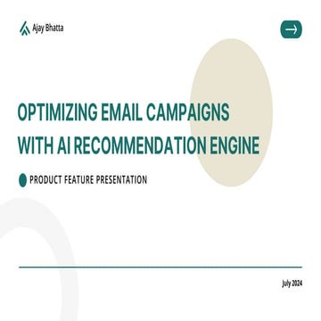 AI-Powered Email Recommendation Engine Presentation