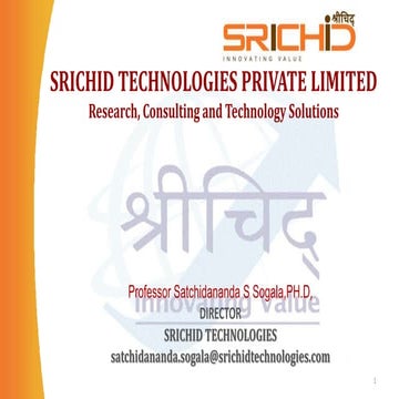 Presentation srichid technologies solution   mission against malnutrition