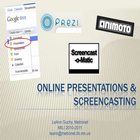 Presentations & screencasting