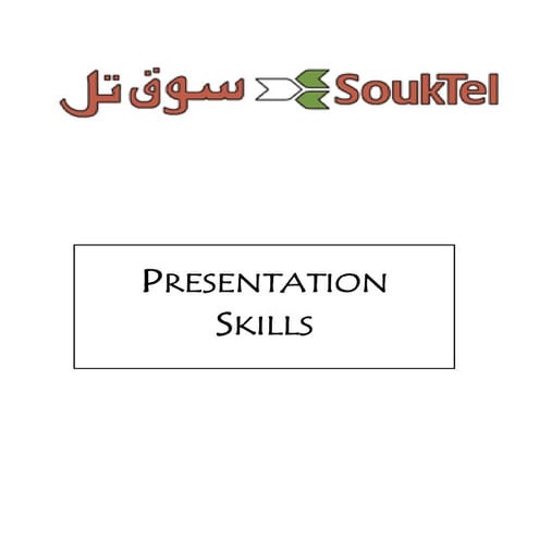 Presentations skills