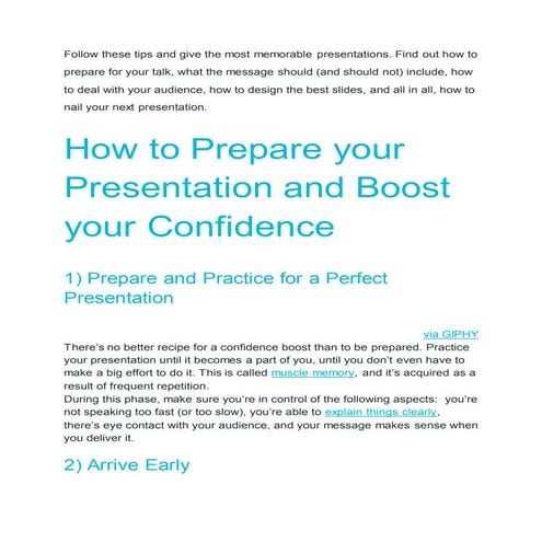 Presentations talaera article