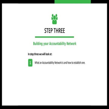 Accountability in Action - Step Three