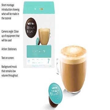 storyboard presentation- instructional video