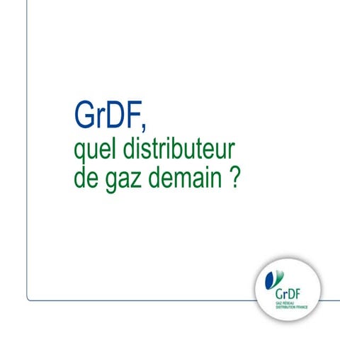 GrDF 2050, quel distributeur de gaz demain