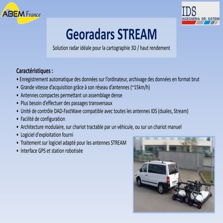Presentation des systemes georadar IDS STREAM | PPTX