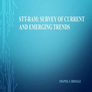 Presentation STT-RAM Survey