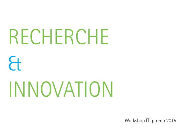 Recherche et innovation par le Design