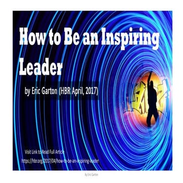 How to be an Inspiring Leader