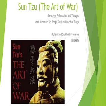 Presentation Sun Tzu (the art of war)