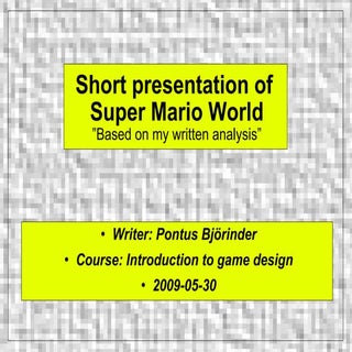 Presentation Super Mario