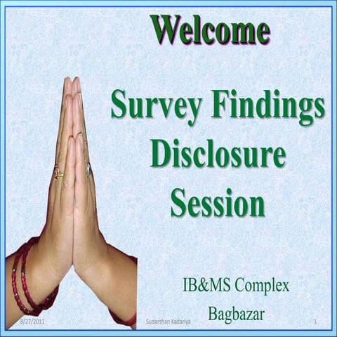 Nepalese Stock Market: Presentation survey disclosure