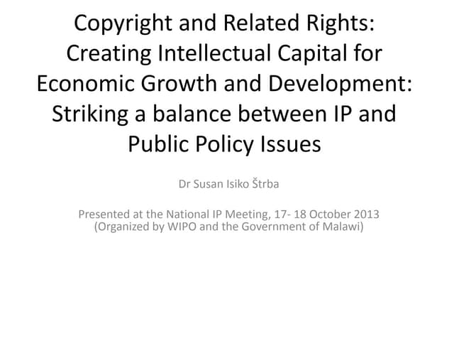 Presentation susan isiko_strba_copyright and related rights_ip capital for ec...