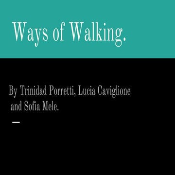 A walking dictionary exercise | PDF