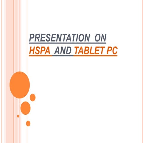 Presentation  (tablet pc &hspa)