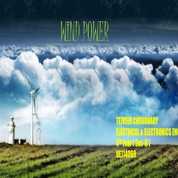 Wind Power and New Technology
