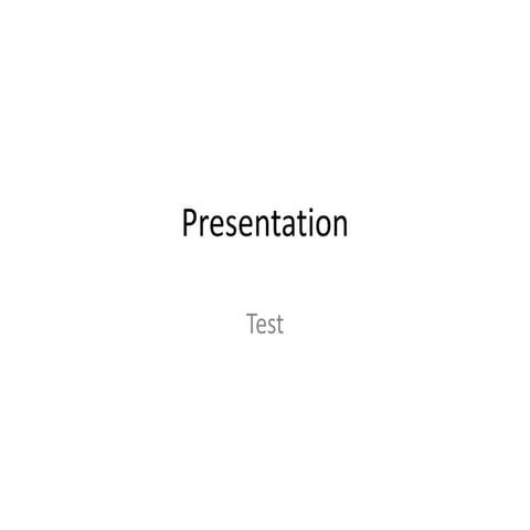 Presentation test | PPTX