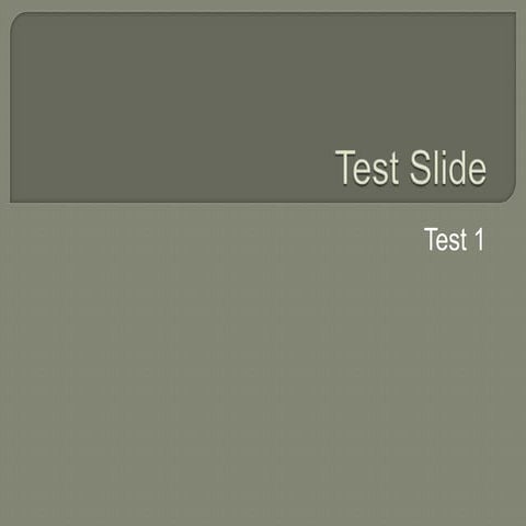 Slideshare test | PPTX