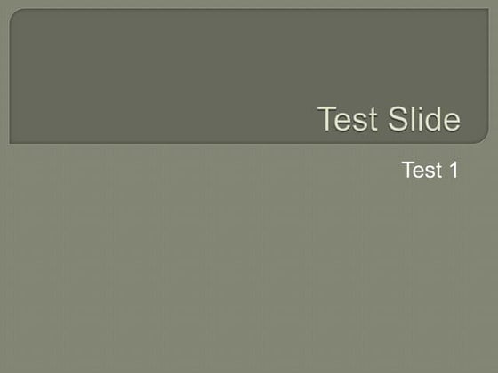 Slideshare test | PPTX