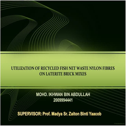 Laterite Bricks with Nylon Fiber