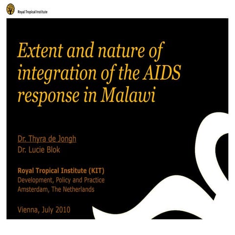 Extent and nature of integration of the HIV response in Malawi