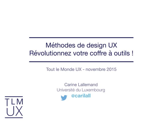 Methodes de design UX : revolutionn...