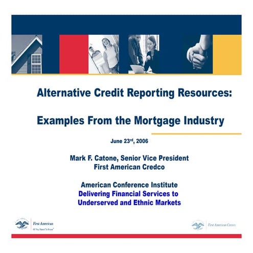 American Conference Institute: Delivering Financial Services to Underserved &...