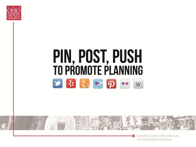 Social Media Strategies for Planning