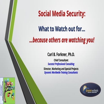Social Media Security: What to Watch out for...
