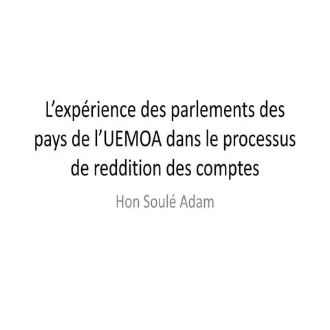 Présentation togo hon soule