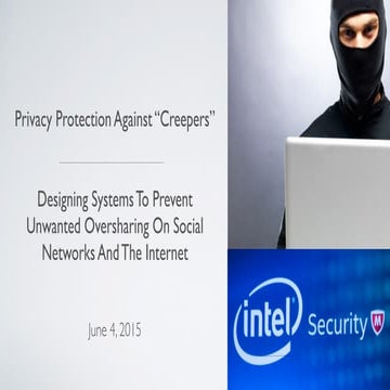 Master's Presentation to Intel Security 