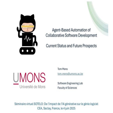 Agent-Based Automation of Collaborative Software Development: Current Status ...